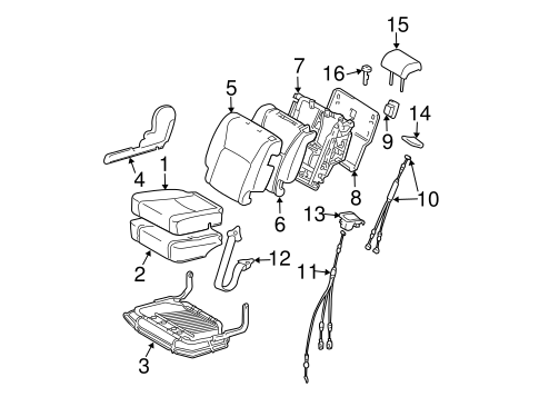 BODY/SECOND ROW SEATS for 2007 Toyota Highlander #1