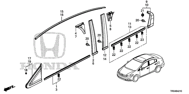 Interior/Bumper/Molding for 2012 Honda CIVIC SEDAN #1