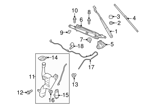 Fiesta WIPER & WASHER COMPONENTS