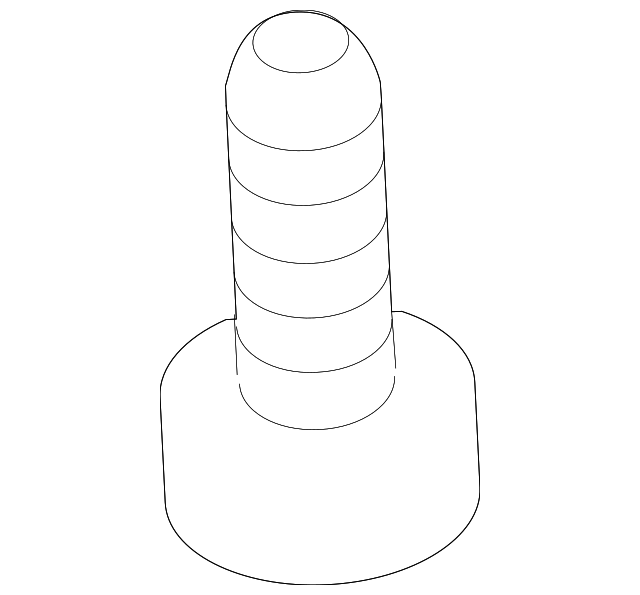 -W504244-S424 SUNVISOR SCREW, RIGHT