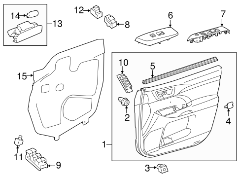 ELECTRICAL/POWER SEATS for 2015 Toyota Highlander #1