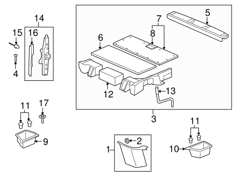 Vue INTERIOR TRIM - REAR BODY