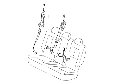 Torrent REAR SEAT BELTS