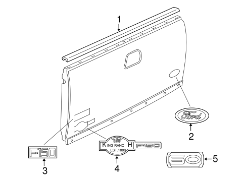Body/Exterior Trim - Pick UP Box for 2004 Ford F-150 #3