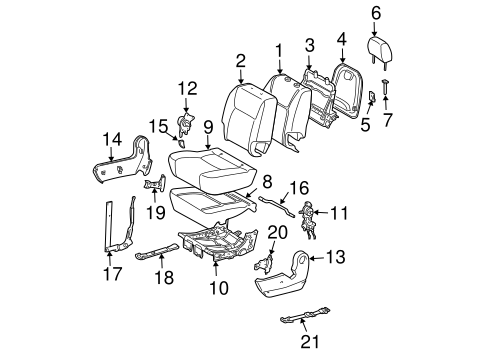 BODY/REAR SEAT COMPONENTS for 2007 Toyota Sienna #2