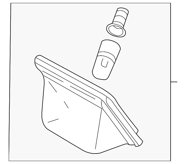 30863960 Деталь LICENSE LAMP, LEFT