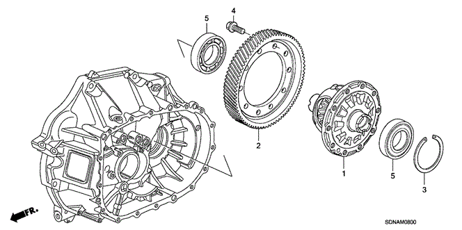 Transmission - Manual/MT Differential (L4) for 2007 Honda ACCORD COUPE #1