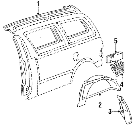 BODY/INNER STRUCTURE for 1997 Toyota Previa #2