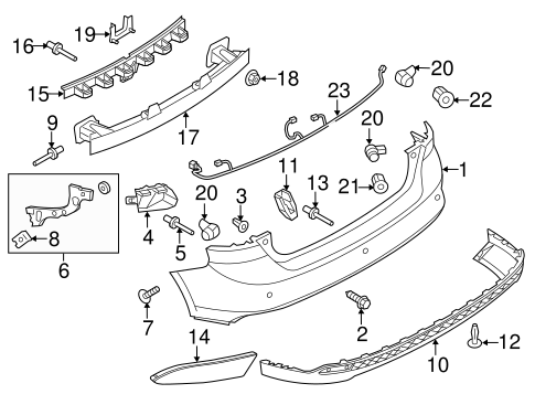 Focus BUMPER & COMPONENTS - REAR 3
