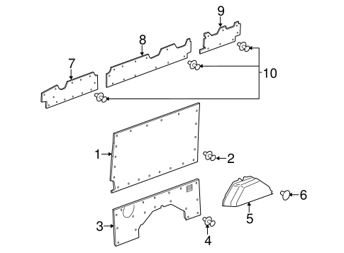 Transit-150 INTERIOR TRIM - SIDE PANEL 11