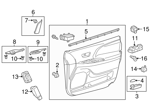 ELECTRICAL/MIRRORS for 2016 Toyota Sienna #1