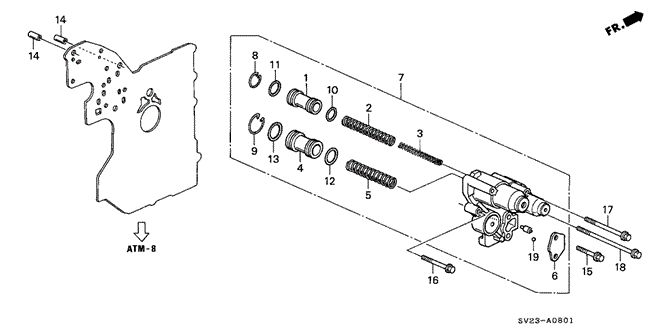 TRANSMISSION - AUTOMATIC/AT ACCUMULATOR BODY for 1997 Honda ACCORD COUPE #1
