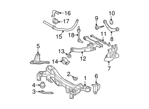 REAR SUSPENSION/REAR SUSPENSION for 2006 Scion tC #1