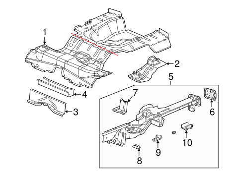 Ion REAR FLOOR & RAILS 2