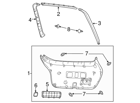BODY/INTERIOR TRIM for 2012 Scion tC #1