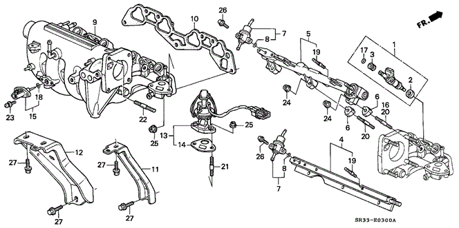 Engine/Intake Manifold for 1992 Honda CIVIC HATCHBACK #1