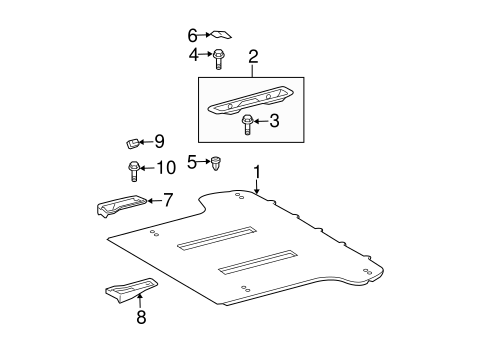 BODY/INTERIOR TRIM - REAR BODY for 2009 Toyota 4Runner #1