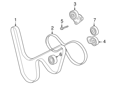Cooling System/Belts & Pulleys for 2000 Chevrolet Corvette #1