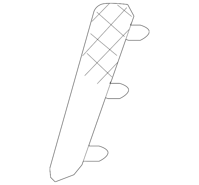 88975668 Деталь OUTER GRILLE, LEFT