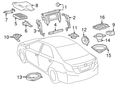 BODY/SOUND SYSTEM for 2015 Toyota Camry #1