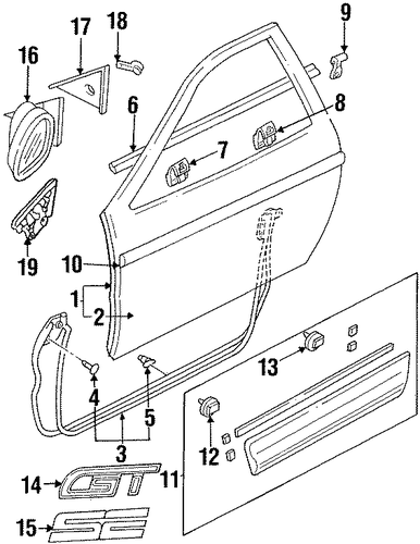 Probe DOOR & COMPONENTS