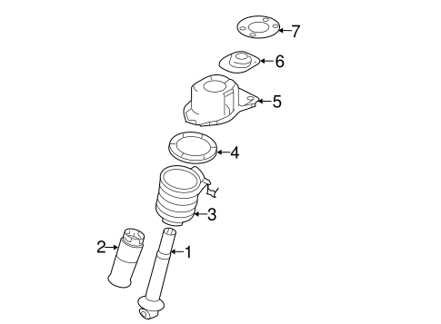 Rear Suspension/Struts & Components for 2005 Ford Five Hundred #1