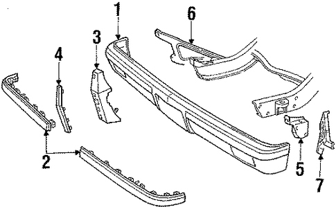 V1500 Suburban BUMPER & COMPONENTS - FRONT