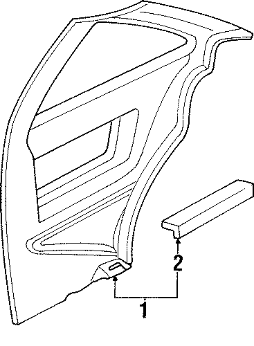 Achieva INTERIOR TRIM - QUARTER PANELS 2