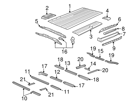 Savana 3500 REAR FLOOR & RAILS