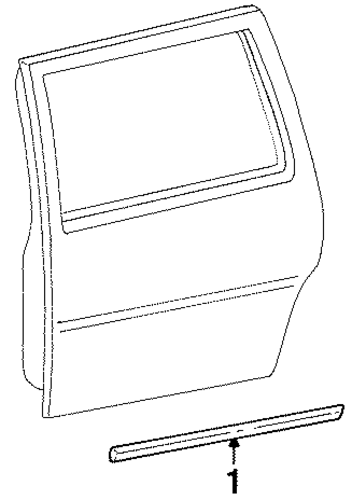 Windstar EXTERIOR TRIM - SIDE DOOR