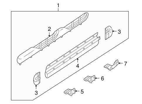 Mariner EXTERIOR TRIM - PILLARS 2
