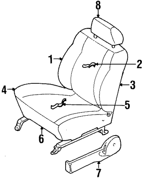 Tracer FRONT SEAT COMPONENTS