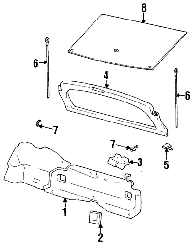 Metro INTERIOR TRIM - REAR BODY 2