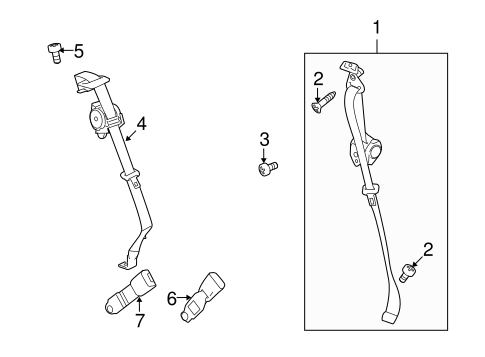 Vue REAR SEAT BELTS