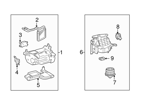 HVAC/HEATER COMPONENTS for 2002 Toyota Land Cruiser #2