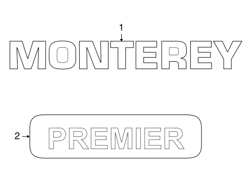 Monterey EXTERIOR TRIM - SIDE PANEL