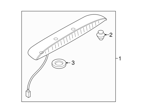 High Mounted Stop Lamp for 2018 Mazda MX-5 Miata #0