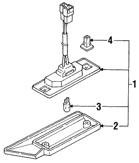 License Lamps for 1992 Mazda 929 #0
