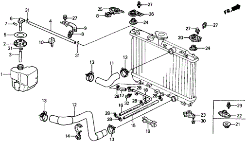 ELECTRICAL / EXHAUST / HEATER / FUEL/RADIATOR (1) for 1989 Honda CIVIC HATCHBACK #1