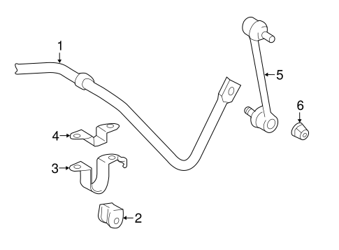 REAR SUSPENSION/STABILIZER BAR & COMPONENTS for 2015 Toyota Camry #1