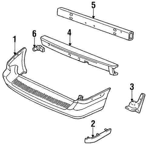 Windstar BUMPER & COMPONENTS - REAR 2