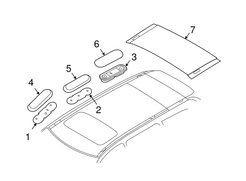XC90 EXTERIOR TRIM - ROOF