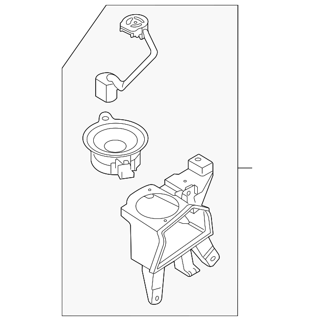 12783371 Деталь REAR SPEAKER, LEFT