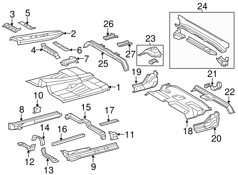 BODY/FLOOR - CAB for 2015 Toyota Tundra #2