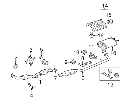 EXHAUST SYSTEM/EXHAUST COMPONENTS for 2009 Toyota Camry #1