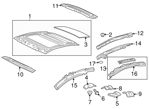 BODY/ROOF & COMPONENTS for 2010 Scion tC #1