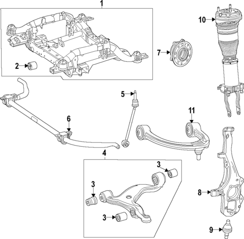 Front Suspension for 2020 Mercedes-Benz GLE 350 #1