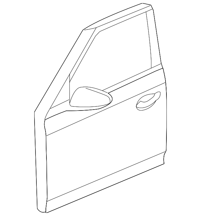 13285605 Деталь DOOR SHELL, LEFT