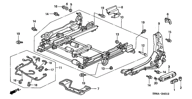 INTERIOR / BUMPER/FRONT SEAT COMPONENTS (L.) (FULL POWER SEAT) for 2002 Honda ACCORD SEDAN #1