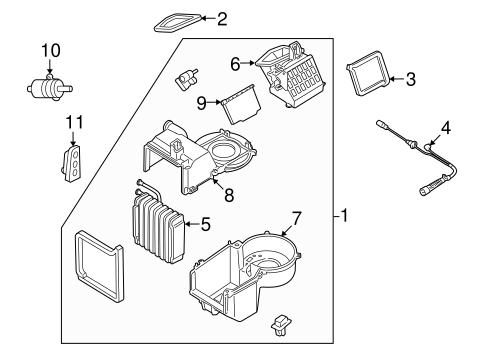 Mariner EVAPORATOR COMPONENTS